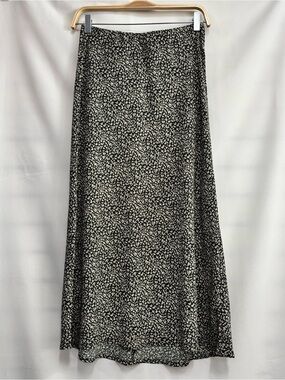 BE COOL olive and Cream Ditsy Floral Maxi Skirt
